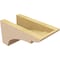 Ekena Millwork 5"W x 10"D x 5"H Wide Yorktown Rough Cedar Woodgrain TimberThane Corbel, Primed Tan CORUR05X10X05YORRCPR - alternate 4